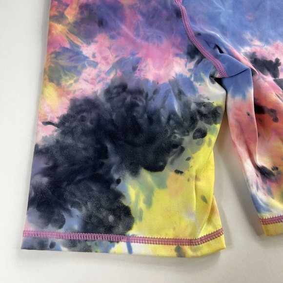 Balance Athletica The Cloud Rider Biker Short Logo Thunderstorm Tie Dye XXS New - Picture 10 of 12